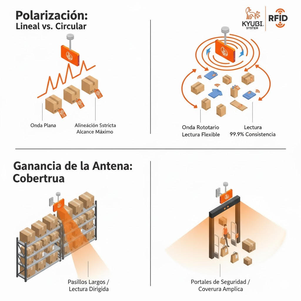 Ganancia y cobertura en sistemas RFID
