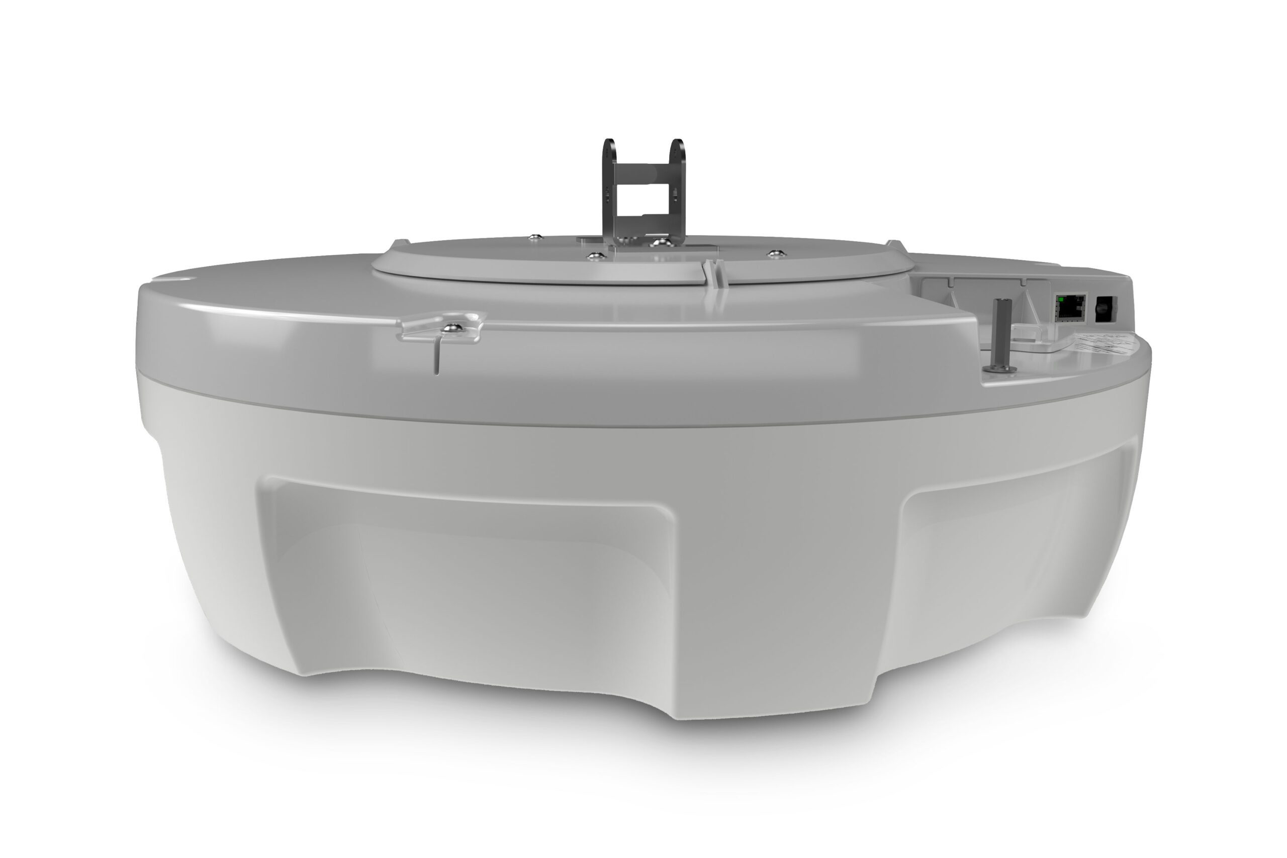 Vista lateral del lector RFID Zebra ATR700